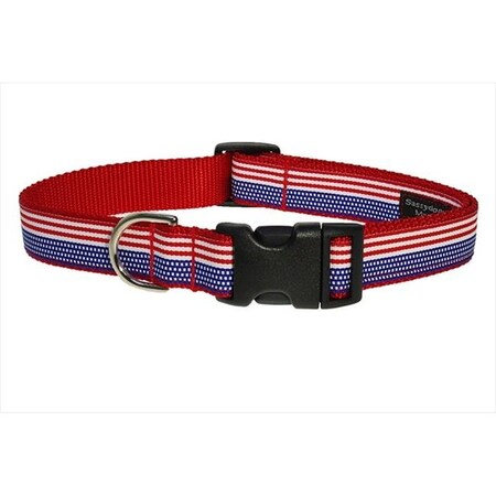 Fly Free Zone American Flag Dog Collar - Small FL17625